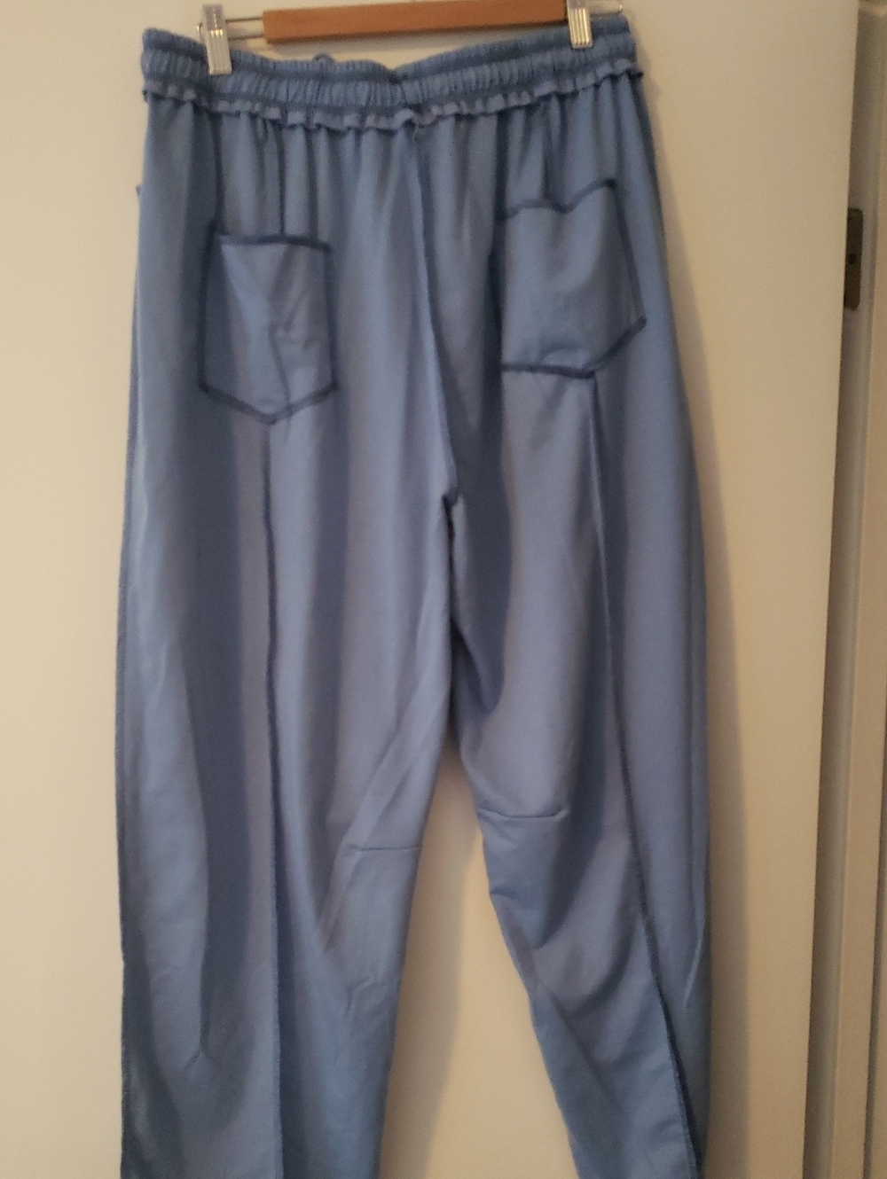 Light Blue Drawstring Utility Pants Barrel - Picture 2 of 3